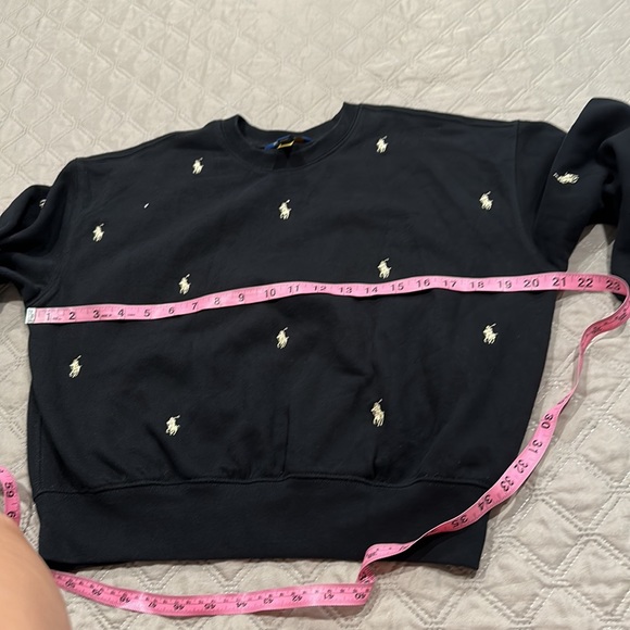 Big Girls Polo Pony Fleece Sweatshirt. - Picture 8 of 9